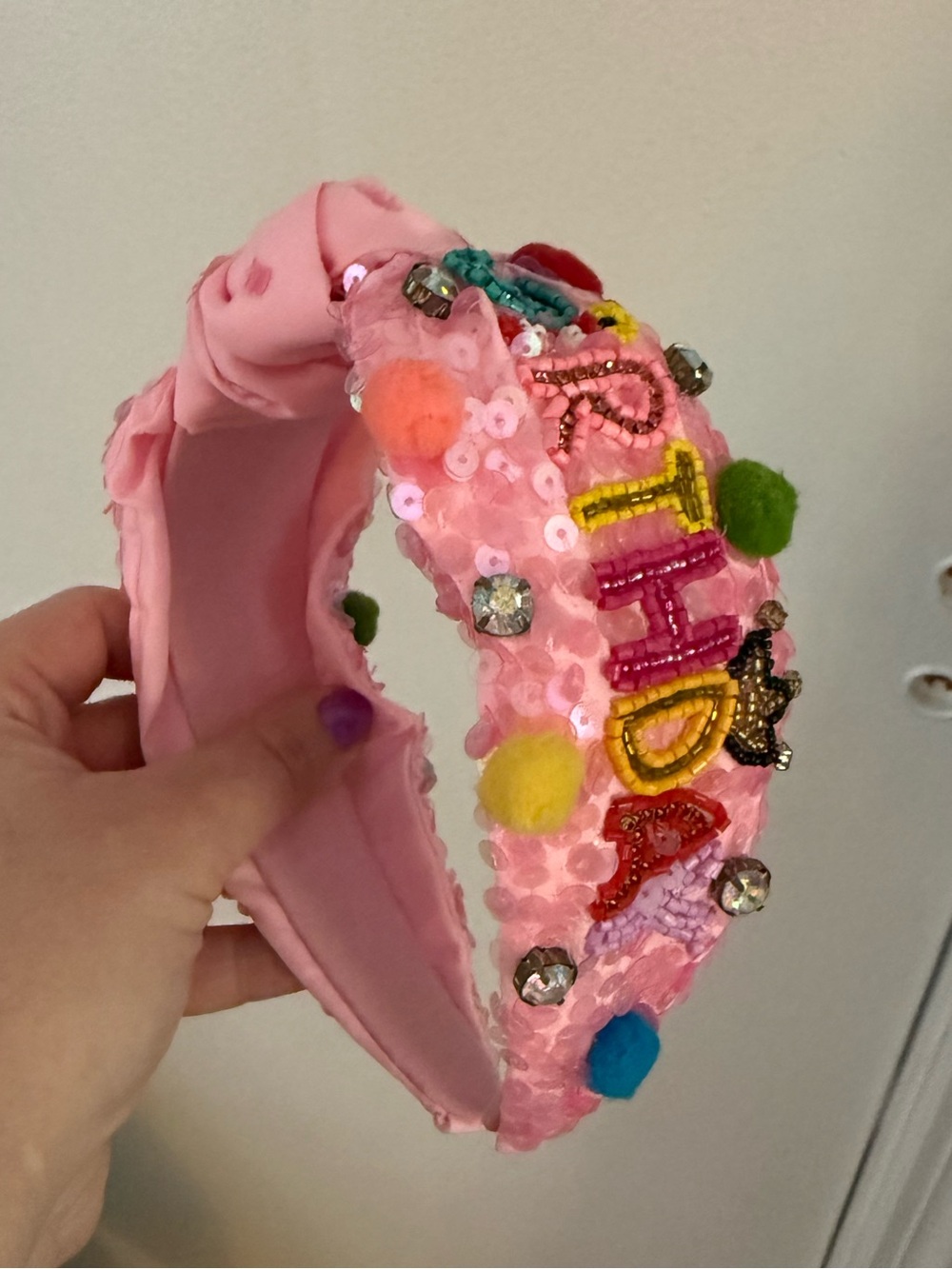 Boutique Embellished Birthday Headband